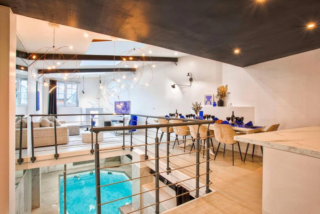 Deauville Luxury Blue Loft - Sauna And Inside Pool 滨海图维列 外观 照片